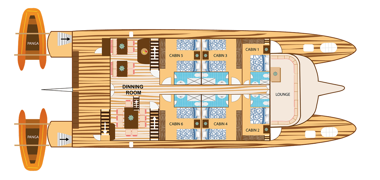 Plano de la cubierta Main Deck